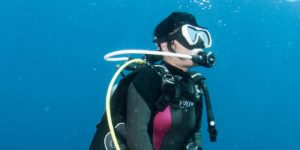 リラックスしたダイバー